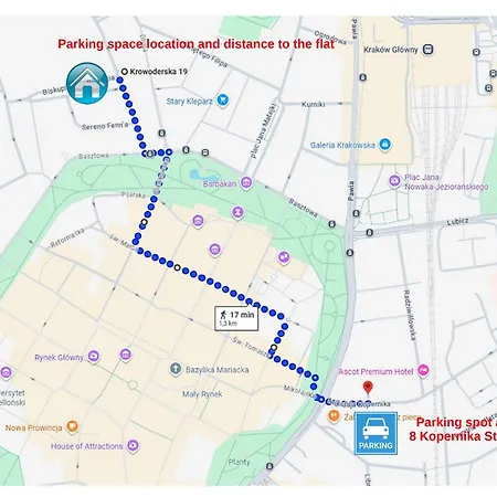 아파트 Cracow Fancy Brick #4 - Old Town *